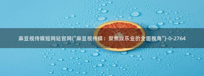 麻豆传媒网站官网